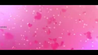 时尚粉色婚礼开场视频模板视频的预览图